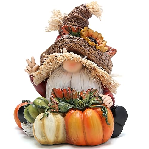 Hodao Fall Thanksgiving Pumpkin Gnomes Decorations for Home, Fall Decor - color: Multicolor