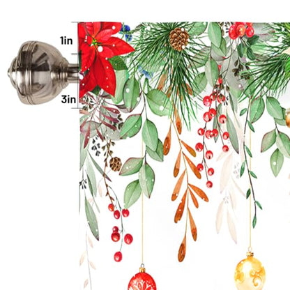Christmas Curtains Valances for Windows 1 Panel, 42x12 Inch - color: Lst-sd01699, size: 42"W x 12"L (Pack of 1)