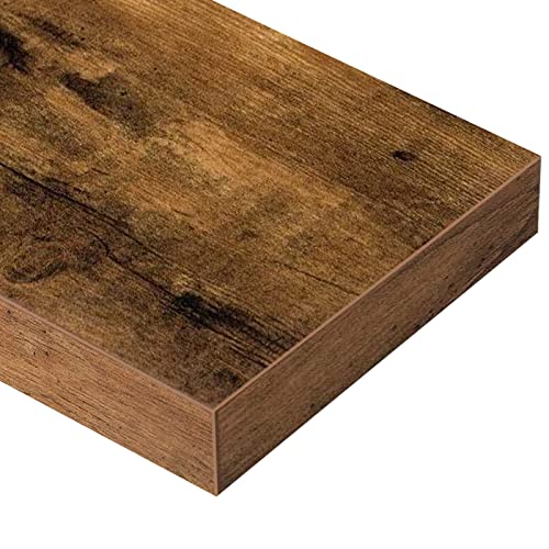 QEEIG Extra Long Floating Shelves for Wall (Brown, Set of 2, 47.2") - color: A. Brown, size: 47.2"
