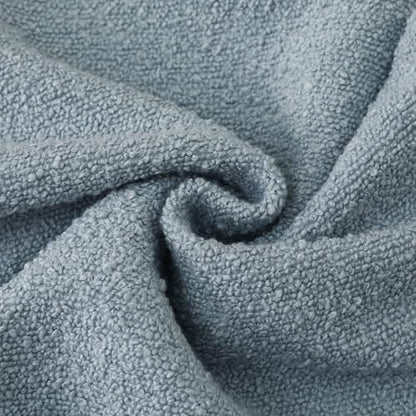 FUTEI Pack of 2 Boucle Textured Throw Pillow Covers 16x16 Inch, Dusty Blue - color: Dusty Blue, size: 16" x 16" (Pack of 2)