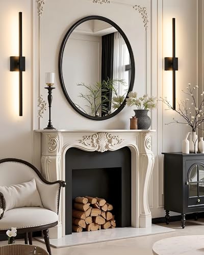 Rayogale Black Battery Operated Wall Sconce with Remote Control 40 Inch - color: Black, size: 40 Inch(2 Pack)