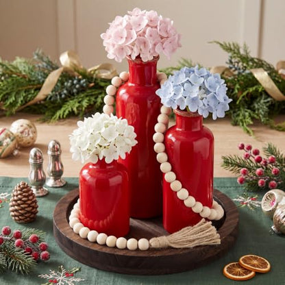 5 Pcs Coffee Table Decor Set, Red - color: Red