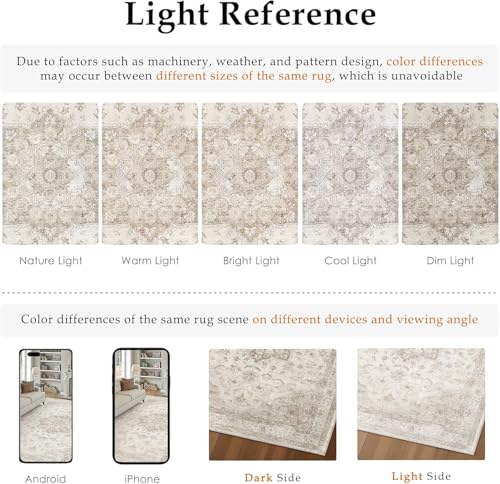 HUGEAR 3-Piece Beige Neutral Kitchen Rug Set - color: Beige, size: 20"x32"+20"x48"+30"x50"
