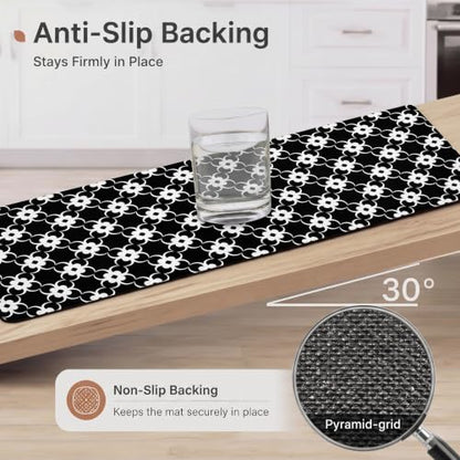 Kitchen Floor Mat 36x20in Waterproof Anti-Fatigue Kitchen Mats - color: Four Leaf Flower
