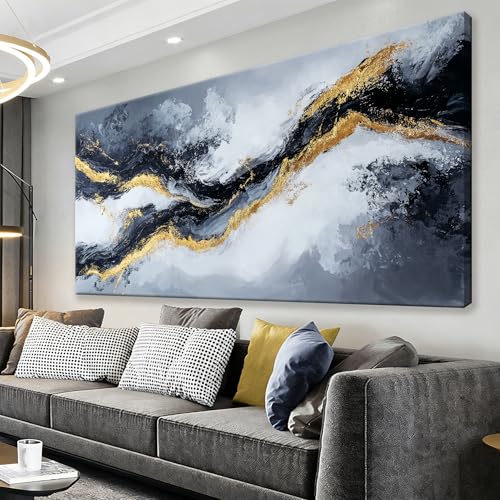 Abstract Art Wall Decor Modern Wall Art Pictures For Living Room Black And White Wall Art Minimalist Wall Art Artwork for Walls Canvas Art Wall Decor For Home Kitchen Office Wall Decoration 20" X 40" - color: QLS-02A, size: 40"L x 20"W