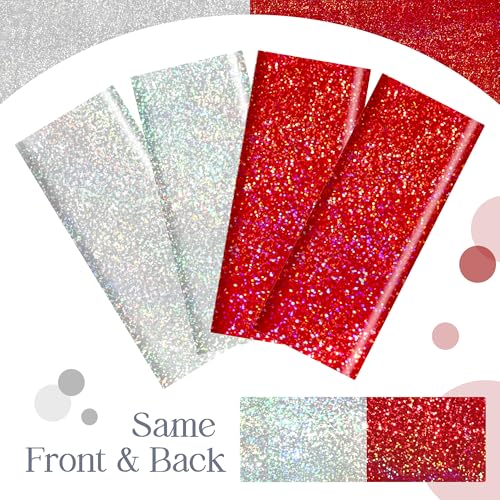 Red & Silver Carnival Laser Tablecloth 40" x 108" Shining Christmas Holiday Holographic Table Cloth Birthday Graduation Party Table Cover Plastic Foil Party Supplies For Anniversary Baby Shower - color: Red & Silver