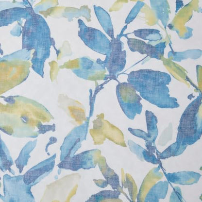 Farmhouse Sheer Curtains 84 Inch Length for Living Room 2 Panels - color: Leaf | Blue, size: 50"W x 84"L (Pack of 2)
