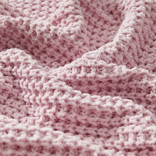 WESHIONGOO Pink Throw Blanket for Couch 50"*60" - color: Pink