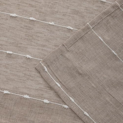 Taupe Sheer Curtains 96 Inches for Living Room Faux Linen 2 Panels - color: Taupe, size: 52"W x 96"L (Pack of 2)