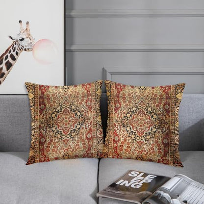 Britimes Throw Pillow Covers Set of 2, 18 x 18 Inch, Tribal Aztec - color: Ethnic Tribal 28, size: 18" x 18" (Pack of 2)