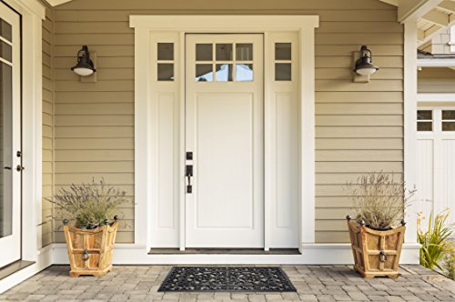 DII High Traffic All-Weather Rubber Doormat, 18x30, Scroll - color: Scroll, size: 1'6" x 2'6" (Rectangular)