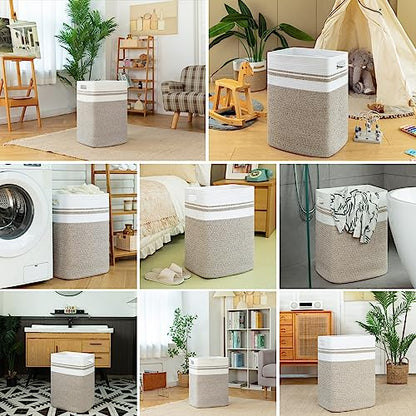 OIAHOMY 91L Laundry Hamper, XXXLarge Collapsible Laundry Basket Yellow - color: Yellow variegated, size: 16*15*24