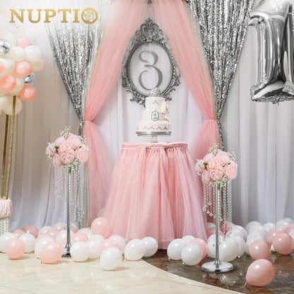 NUPTIO Tall Centerpiece for Table, Silver, 27.6", 2 Pcs - color: Silver, size: 2 Pcs 27.6 in