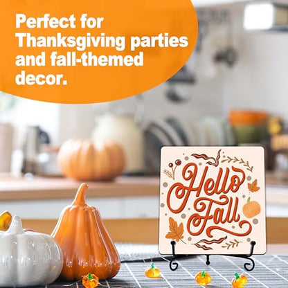 DETIHO Fall Decorations for Home, Thanksgiving Gift Centerpieces for Tables - style: HELLO FALL