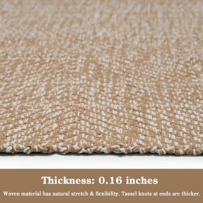 Collive Bathroom Runner Rug, 2' x 5' Modern Farmhouse Kitchen Rugs - color: Tan/Cream, size: 2' x 5' (Rectangular)