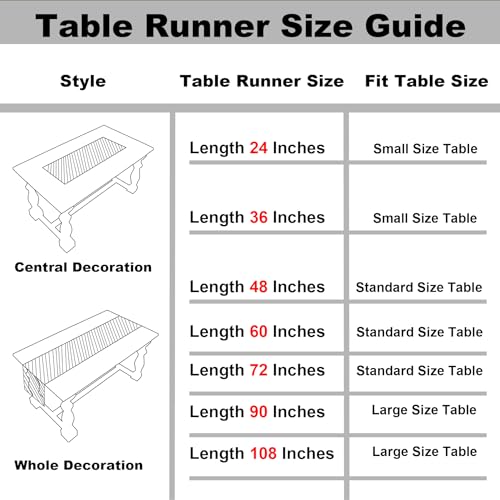 Gernaice 2PCS Boho Table Runner, Rustic Embroidered Cotton Linen Farmhouse Table Runners for Dresser End Coffee Table Home Decor, 24" L X 13" W Dark Brown - size: 2PCS 13" X 24", style: Hemstitched Coffee