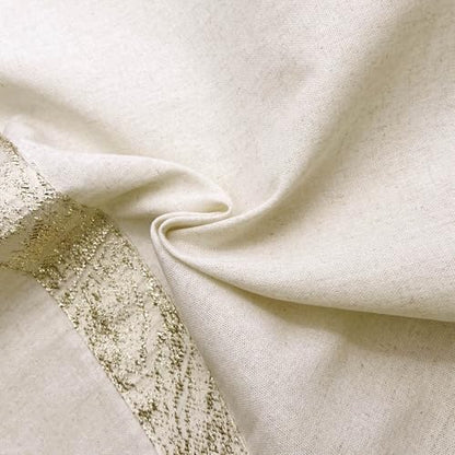 Oindec 2 Pack Cotton Linen Kitchen Valance Curtains, 16 inches - size: 55"W x 16"L (Pack of 2)