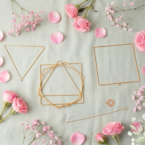 Shimeyao 12 Set Dream Catcher Rings Metal Hoops for Crafts, Four Shapes - color: Four Shapes