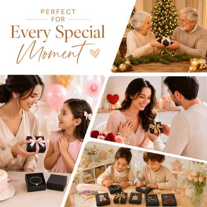 Jewelry Gift Boxes, 40 Pack 3.5x3.5x1 Inch, Black - color: Black, size: 3.5x3.5x1 Inch (Pack of 40)