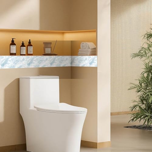 IVN Wallpaper Border Peel and Stick Wall Ice Water 4x196 Inch - color: Ice Water