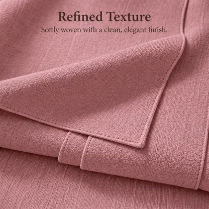 Solid Bed Runner Set,2 Pillow Covers,Dusty Rose,70.9x19.7in - color: Dusty Rose, size: Twin/Twin XL