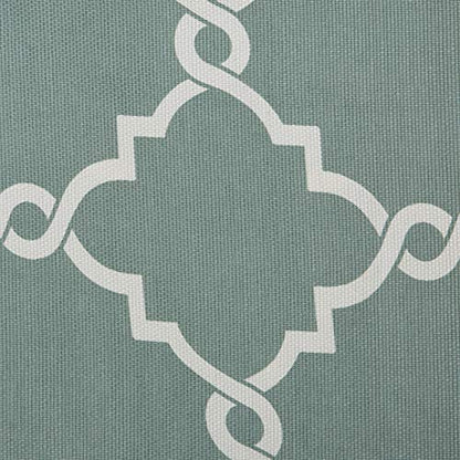 Madison Park Fretwork Print Window Curtain 1 Panel, 50x63 Seafoam/White - color: Seafoam/White, size: 50"W x 63"L (Pack of 1)