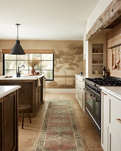 Loloi Magnolia Home Sinclair Clay/Tobacco 7'-6" x 9'-6" Area Rug - color: Clay / Tobacco, size: 7'6" x 9'6" (Rectangular)