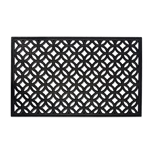 DII High Traffic All-Weather Rubber Doormat, 18x30, Lattice - color: Lattice, size: 1'6" x 2'6" (Rectangular)
