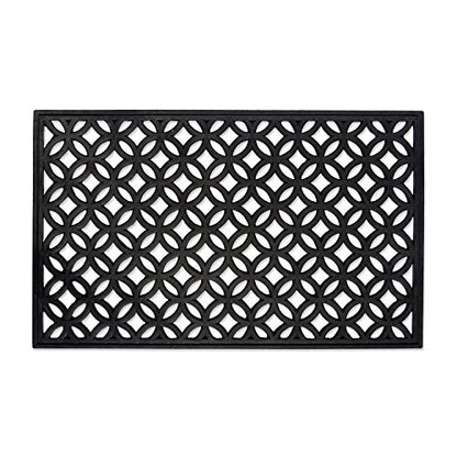DII High Traffic All-Weather Rubber Doormat, 18x30, Lattice - color: Lattice, size: 1'6" x 2'6" (Rectangular)