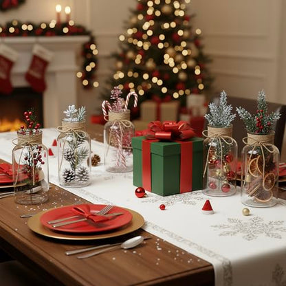 6Pcs Mason Jars for Centerpiece Glass Flower Bud Vase Transparent Vases - color: Transparent