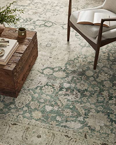 Loloi Magnolia Home Sinclair Jade/Sand 2'-3" x 3'-9" Accent Rug - color: Jade / Sand, size: 2'3" x 3'9" (Rectangular)