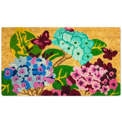 Coir Door Mats Outdoor and Indoor, Garden, 16 x 27,5 in - color: Garden