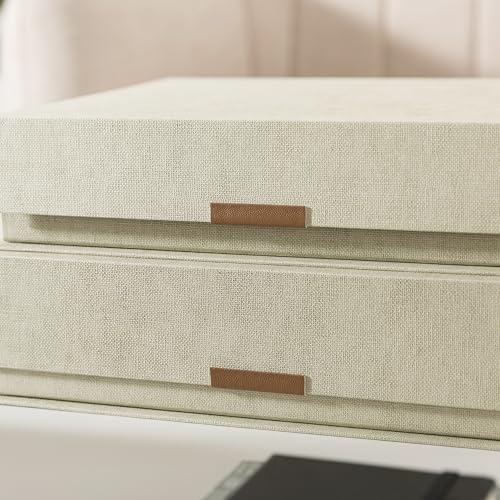 Soul & Lane - Letter Keepsake Box, Magnetic Lid, Set of 2, Ash Green - color: Ash Green