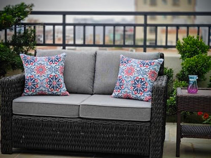 JMGBird Outdoor Throw Pillow Outdoor Patio Pillows for Couch - color: Clark Blue