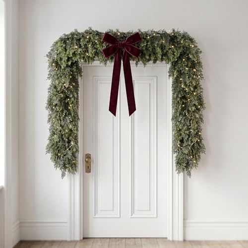 Daynight 6FT Christmas Garland, 1 Pcs Realistic Cedar Garlands - size: 6FT