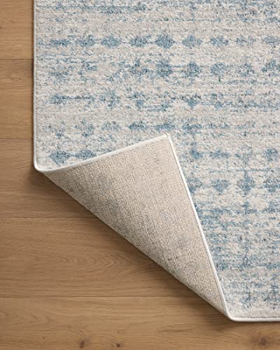 Loloi Kamala Sky/Dove 6'-7" x 9'-6" Area Rug - color: Sky / Dove, size: 6'7" x 9'6" (Rectangular)