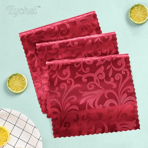 Red Satin Table Runner 12 x 108 Inch, 2 Pack - color: Red, size: 2 Pcs