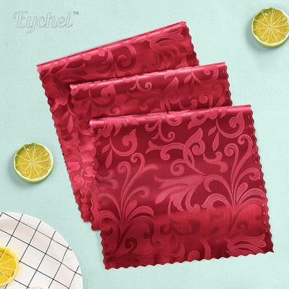 Red Satin Table Runner 12 x 108 Inch, 2 Pack - color: Red, size: 2 Pcs