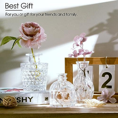 TBWIND Clear Glass Bud Vases Set of 12, Small Vases for Centerpieces - color: Clear-12pcs, size: 12Pcs