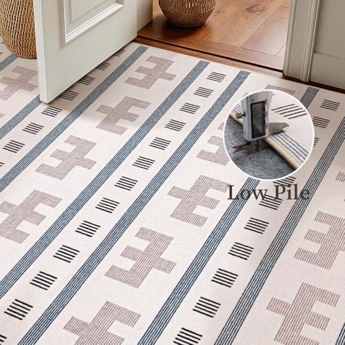 6x9 Washable Area Rug for Living Room, Southwestern Tribal, Cream Beige - color: Cream Beige, size: 6' x 9'(Rectangular)