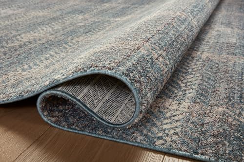 Loloi Angela Rose Ember Blue/Beige 9'-6" x 13'-1" Area Rug - color: Blue / Beige, size: 9'6" x 13'1" (Rectangular)