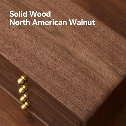 Wooden Jewelry Box for Women Men, 4 Drawers - size: 4 drawers