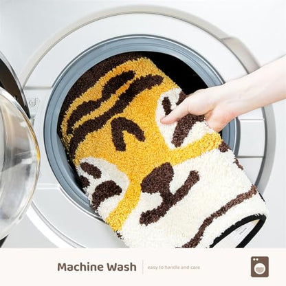 Molesun Tiger Bath Mat 18x30, Soft Absorbent Microfiber Bath Rugs - color: Tiger