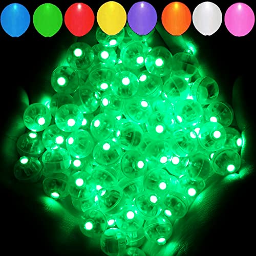 Aogist 50pcs Green Balloon Lights,Long Standby Time Waterproof Mini Light,Battery Powered,Round LED Ball Lamp for Latex Balloon Party St. Patrick's Day Festival Christmas Halloween Decorative - color: Green, size: 50PCS