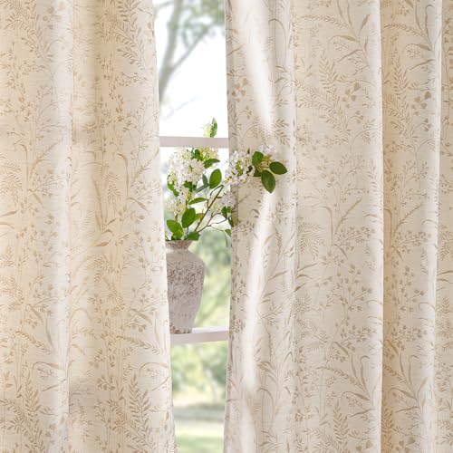 BGment Oatmeal Linen Curtains 72 Inch Length for Living Room 2 Panels - color: Oatmeal, size: 52"W x 72"L (Pack of 2)