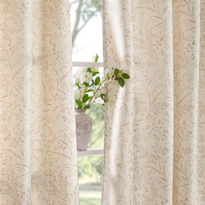 BGment Oatmeal Linen Curtains 72 Inch Length for Living Room 2 Panels - color: Oatmeal, size: 52"W x 72"L (Pack of 2)