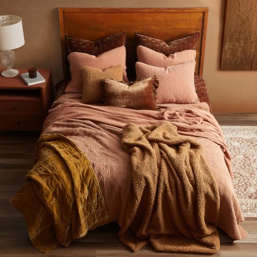 HiEnd Accents Teddy Caramel 60x90 inch Boucle Throw Blanket - color: Caramel, size: 60" x 90"