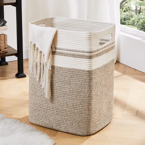 OIAHOMY Laundry Hamper Collapsible Laundry Basket Clothes Organizer Yellow - color: Yellow variegated, size: 16.5*13*22