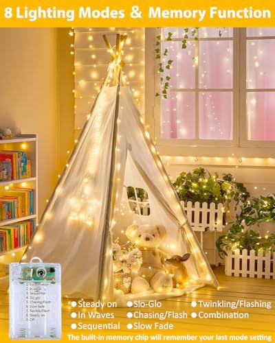 3 Pack 60 LED Fairy Lights Battery Operated with Remote, 20 FT Warm White - color: Warm White, size: 3PK（60LED with Remote）