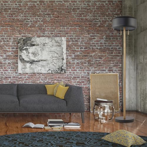 Globe Electric 67346 Novogratz x Floor Lamp, Dark Gray - color: Dark Gray